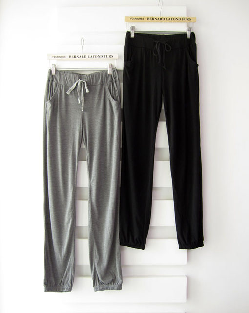 ໃຫມ່ພາກຮຽນ spring ແລະ summer ແມ່ຍິງວ່າງຂະຫນາດໃຫຍ່ Yoga Pants ກິລາ Harem Pants Modal ເຮືອນ Casual ຕີນຂະຫນາດນ້ອຍ Pants trendy