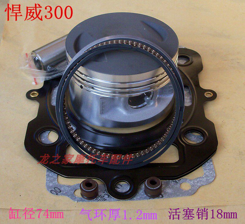 Zongshen Hanwei 200 250 300 water-cooled Foton V5 three-wheeled locomotive piston ring sleeve plug upper and lower cylinder pad