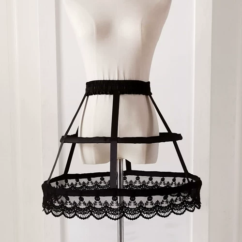 Кружевая полость рыбная костяная юбка лолита лолита косплей лето Каммен насильственная ежедневная птичья клетка внутри