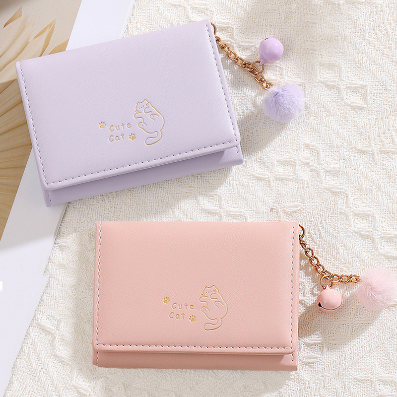 Fashionable Women's Short Wallet, Compact and Cute, Cat-Themed Student Wallet, Ultra-Thin 2025 New Model, Multi-Card Slot Card Holder, Two-In-One Fashionable Women's Short Wallet, Compact and Cute, Cat-Themed Student Wallet, Ultra-Thin 2025 New Model, Multi-Card Slot Card Holder, Two-In-One