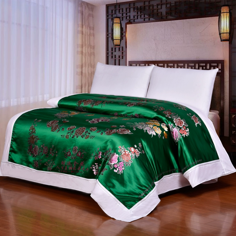 Mới Hàng Châu lụa quilt bao gồm đám cưới thổ cẩm quilt quilt satin hi mềm satin đám cưới chăn đặc biệt - Quilt Covers