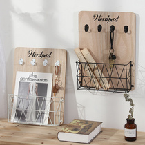 Creative Genguan Doorway Key Hook Shelve Nordic Wall Wall Hung Key Shelf Wall Decoration Containing Shelf