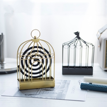 Sun-style ins Nordic wind fragrant lavender metal mosquito incense frame swing piece Home Accessories Creative Hollowed-out Iron Art Deco