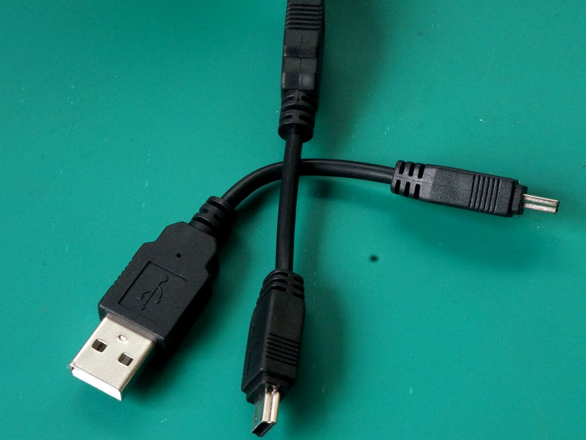 Ultra-short USB revolution MINI 5P public conversion line with four cores with shielding layer