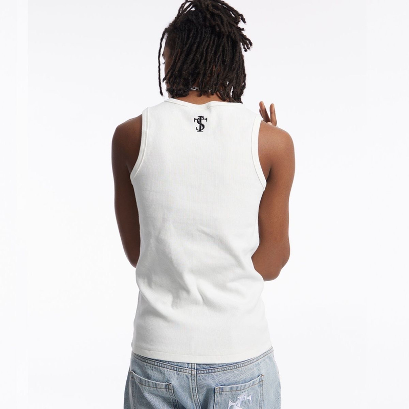 2025 Summer Basic Sleeveless T-Shirt Crew Neck Tank Top Inner Layer American Street Hip-Hop Stretch Vest for Men