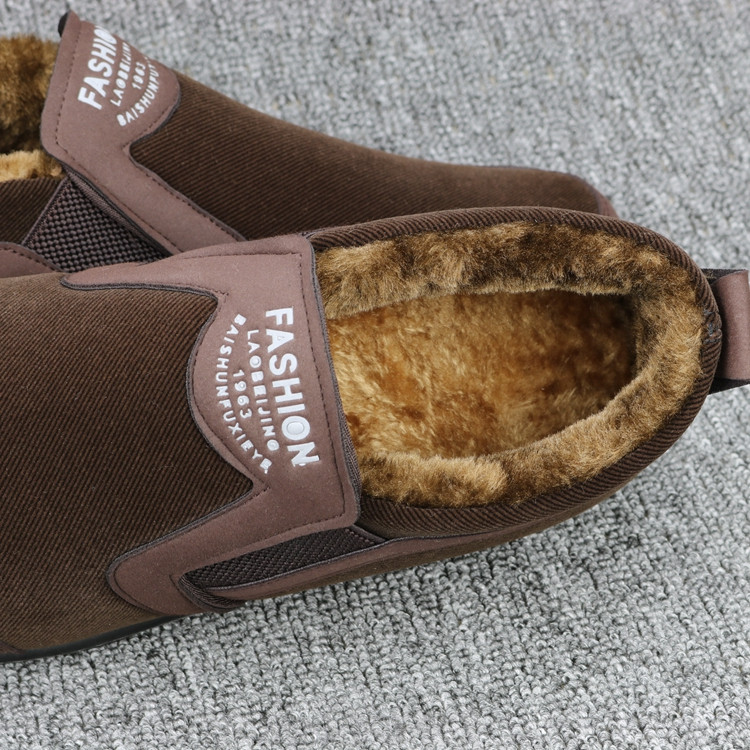 Giày cotton nam mùa đông XL cao để giúp cộng thêm đôi giày nhung ấm áp cho nam giày boot nam cao cổ hàn quốc
