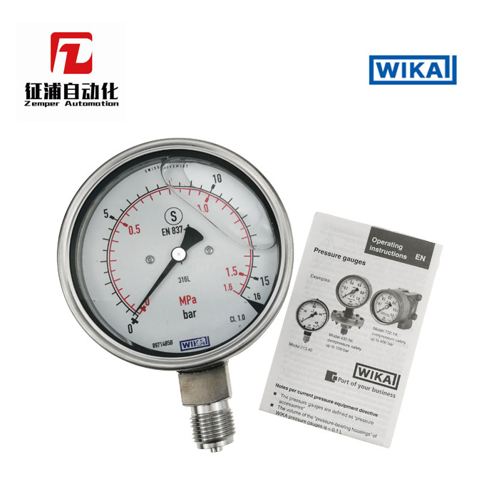 German Wika WIKA safety pressure gauge 233 30 100 original import