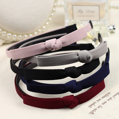 Phụ kiện tóc cổ điển nơ cổ điển Retro tính khí đơn giản headband tóc thắt nút tinh tế Hàn Quốc thủ công tiara nữ băng đô rửa mặt
