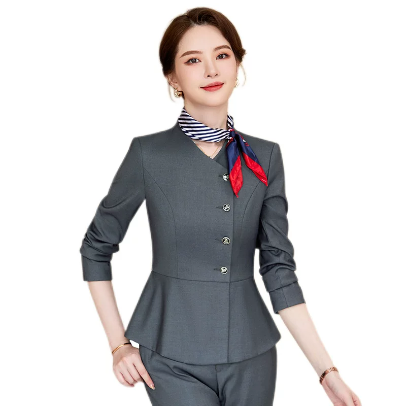 Демисезонная униформа для отеля, классический костюм, комплект, overall