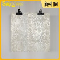  White shell mosaic brick self-adhesive TV background wall tile wall sticker natural dense spell bathroom Kitchen bathroom