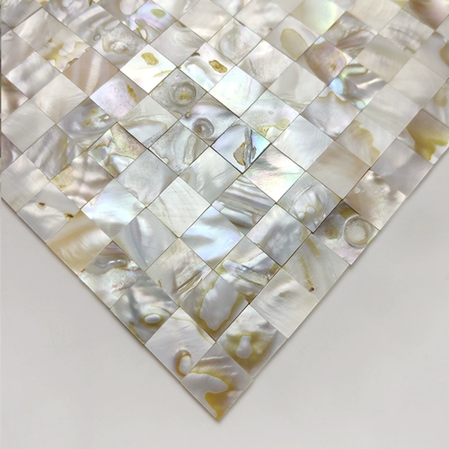 Шахматная доска смешанная раковина мозаичная наклейка на стенах европейской плитки фона стена сами -адгезивная натуральная густая туалетная ванная комната