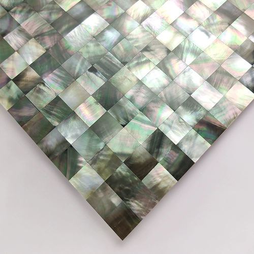 Шахматная доска смешанная раковина мозаичная наклейка на стенах европейской плитки фона стена сами -адгезивная натуральная густая туалетная ванная комната