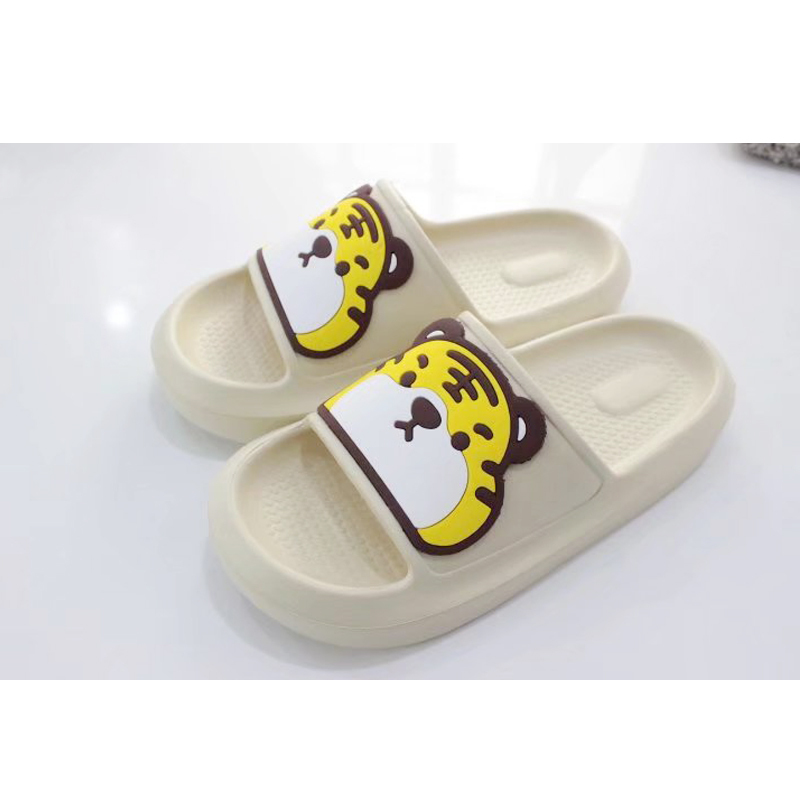 Eva Couple Home Slippers Odorless Eco-Friendly Women's Tiger Slide Slippers Lightweight Home White Sandals Men's