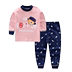 Bông childrens đồ lót vai mở quần mùa thu bé bông bông bộ trẻ sơ sinh quần pajama 0-5 nhà quần áo. 