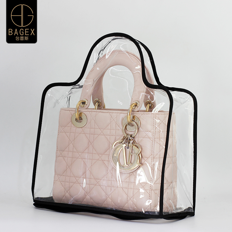 Booktote Luxury Bag Dust Cover Transparent Moisture-Proof Princess Diana Tote Bag Saddle Bag Display Storage Protective Cover
