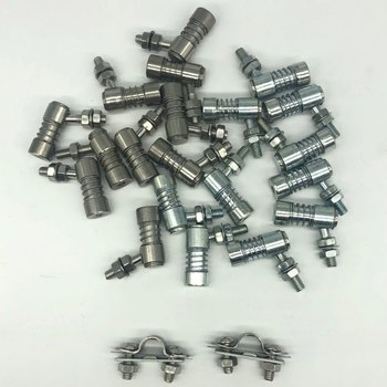 Marine throttle cable monk head clip wire connector