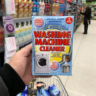 British imported washing machine cleaner for cleaning the internal pipes to remove dirt