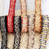 Korean small fragrance lace accessories DIY hand-made black weaving clothing weaving headdress decoration accessories