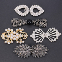 Mink fur rhinestone buckle buckle buckle High-grade mink A diamond coat windbreaker sweater wild button button