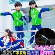 Dịch vụ lớp học tiểu học phù hợp với trẻ em mùa xuân và mùa thu đồng phục thể thao cotton hai bộ quần áo mẫu giáo tùy chỉnh