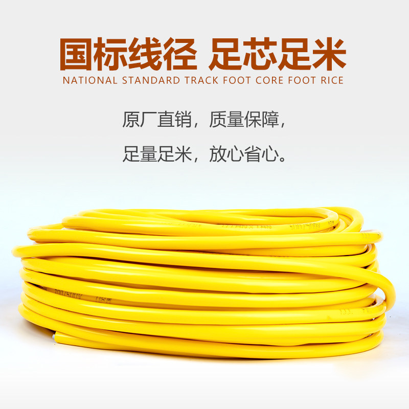 Flame Retardant Wire Antifreeze Sheaths Wire Steak Wire Ribs Wire Cables Outdoor Waterproof Wire Power Cord Three Core Dips