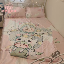 (Sub-Watermelon Cat) Original Hero League Pyjamas Guardians of the same person cool mat Three sets of cute ice silk