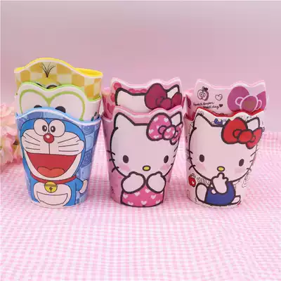 Cute cartoon children drinking water Cup melamine imitation ceramic drop resistant creative modeling baby cup household Milk Cup