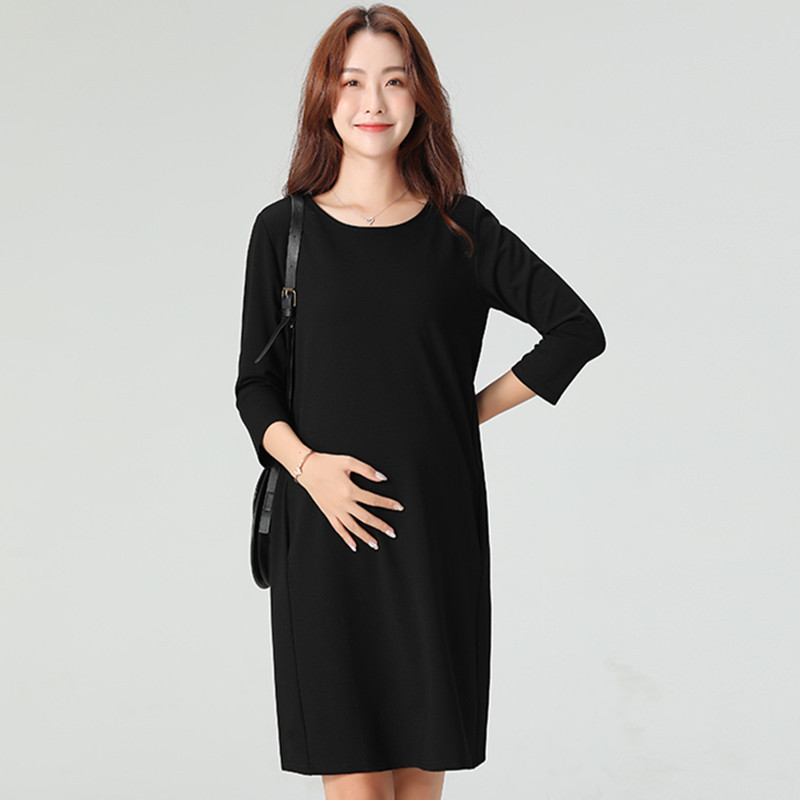 Maternity Dress Autumn 2026 New Style Business Attire Spring and Autumn Loose Large Size Pregnancy Pure Cotton Workwear Maternity Dress Maternity Dress Autumn 2026 New Style Business Attire Spring and Autumn Loose Large Size Pregnancy Pure Cotton Workwear Maternity Dress