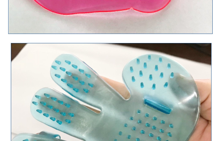 Pet dog cat tắm bàn chải tắm massage găng tay silicone vẻ đẹp làm sạch đồ trong nhà tắm chải tóc Teddy Golden Retriever bàn chải lông pet