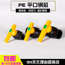 PE water pipe fittings socket type hot melt tap water supply pipe flat steel core ball valve joint fittings thickened