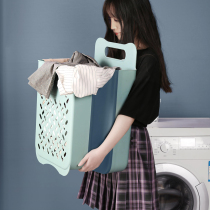 Dirty basket household dirty-resistant foldable dormitory wall-mounted dirty clothes storage basket Net red ins Wind bathroom dirty clothes basket