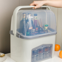 Seasoning box kitchen supplies Household Encyclopedia oil-proof with lid closed high-grade light luxury Nordic Japanese integrated seasoning box