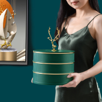 Fruit plate household living room coffee table 2021 new snack plate high-end atmosphere light luxury creative melon seeds dried fruit storage box