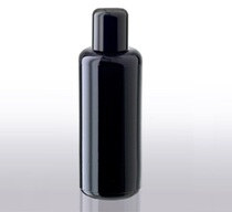Imported purple black glass bottle essential oil bottle 50ml bright light cover Dispensing Bottle small sample DIY Skin Lotion