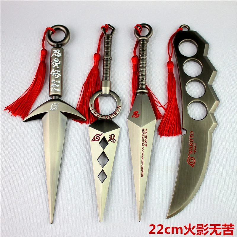 Naruto Mô hình vũ khí ngoại vi Bốn thế hệ của Miku no Flying Thor Asma Dragon Blade Đồ chơi kim loại đóng hộp - Game Nhân vật liên quan
