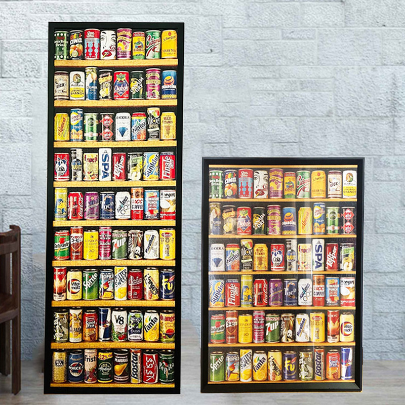 Soda Can Puzzle Frame 2000 Pieces, Can 1500 Pieces, Mini Soda Can 1000 Pieces, Soda Can Wooden Frame