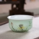 Trang chủ thủ công tinh khiết vẽ tay celadon tách trà Kung Fu bộ trà sáng tạo lớn chủ cốc tách trà 盏 cốc