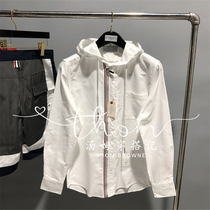 Japan Thom shirt hooded Browne zipper hoodie male and female couple shirt TB casual jacket