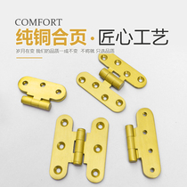 Pure Copper Furniture Flat Open Hinge Wine Cabinet Cabinet Door Cupboard Door Wardrobe Door Wardrobe Cabinet Shoes Cabinet Butterfly Dark Bronze Door Hinge