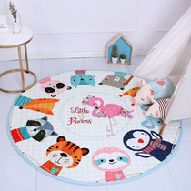 Round storage toy mat Childrens game non-slip mat Baby climbing mat Living room household cloth mat blanket Machine washable