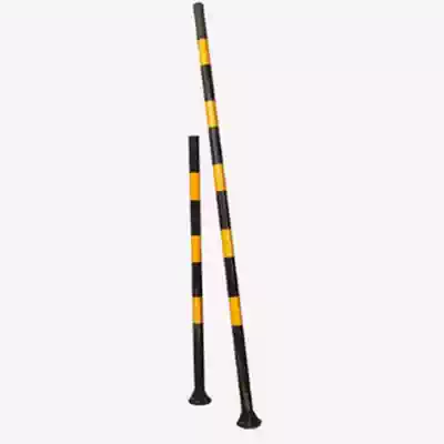 Yellow and black paint pole traffic sign pole galvanized pipe Pole Pole Pole Pole sign special pole road pole