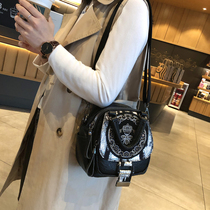 Backpack Womens Ins Tide 2022 New Korean Edition Wild Student Fashion Shoulder Bag Cross-body Casual Leather