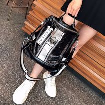 Backpack Women 2022 New Fashion Trend Versatile Korean Edition Dual Purpose Shoulder Bag Diagonal Cross Bag Leather Large Capacity
