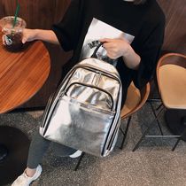 Soft leather backpack bag womens 2022 new fashion fashion versatile womens bag student ins school bag travel travel backpack