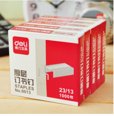 Deli staple Deli 0013 Thick layer thick type 23 13 staple staple 50-80 pages