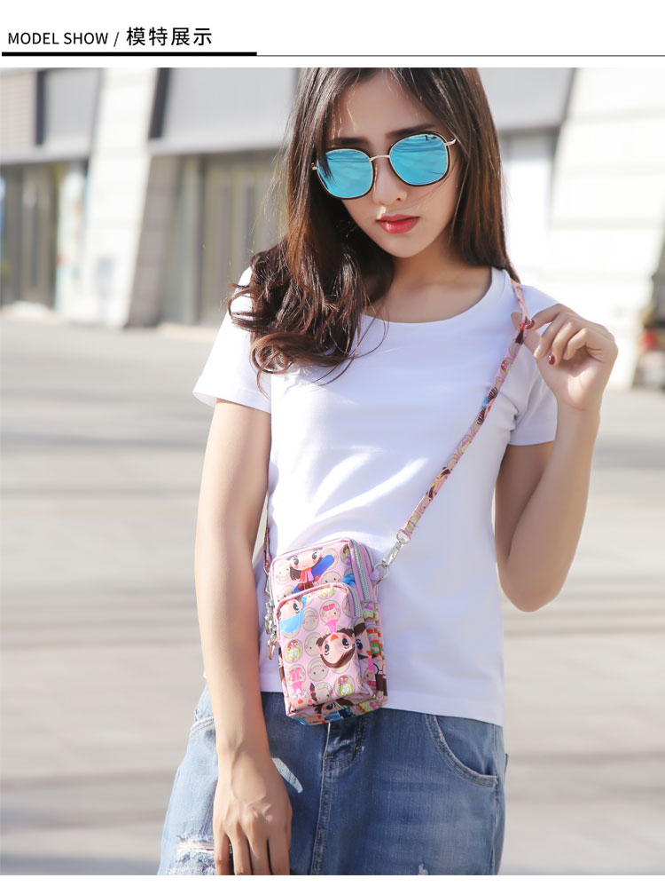 Túi đựng điện thoại di động nữ 2018 mới mini túi vải crossbody túi điện thoại treo cổ túi xách cổ đứng túi đeo chéo nike