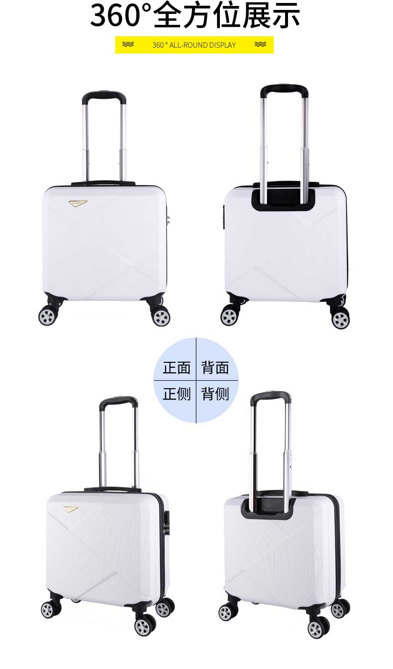 Vali du lịch nữ nhỏ 18 inch kinh doanh du lịch hành lý in lưới màu đỏ xe đẩy trường hợp 16 inch phổ biến bánh xe mật khẩu hộp nam - Va li vali to