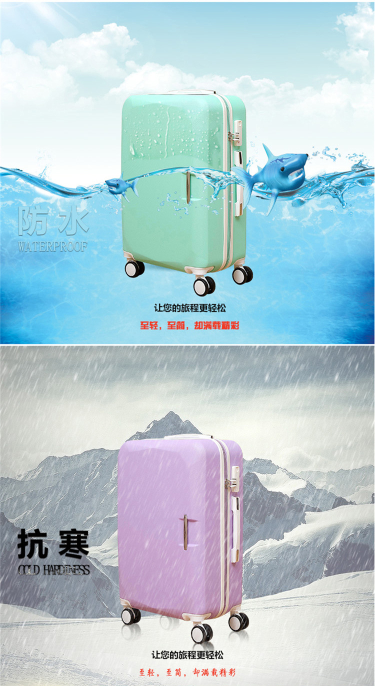 Sinh viên dễ thương xe đẩy vali 20 inch nữ phiên bản Hàn Quốc 24 inch nhỏ mật khẩu tươi hộp 26 inch vali nam vali chính hãng