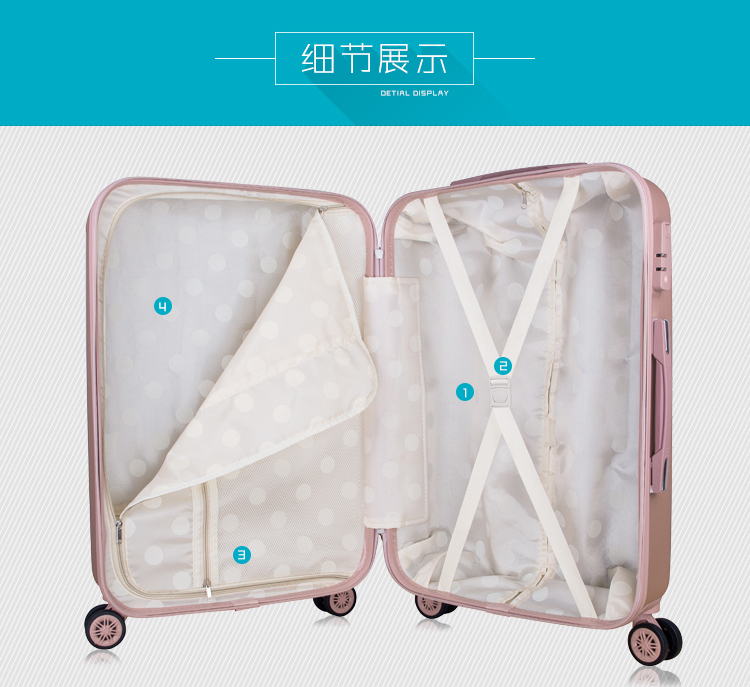 Vali thời trang 20 inch phổ biến bánh xe đẩy trường hợp phiên bản Hàn Quốc 24 inch nhỏ mật khẩu mới hộp vali 26 inch sinh viên shop vali
