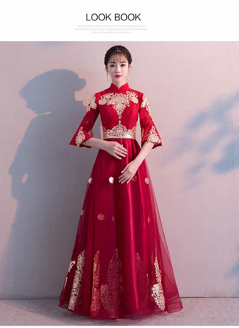 Robe de soirée      manchon de cloche - Ref 3210053 Image 19